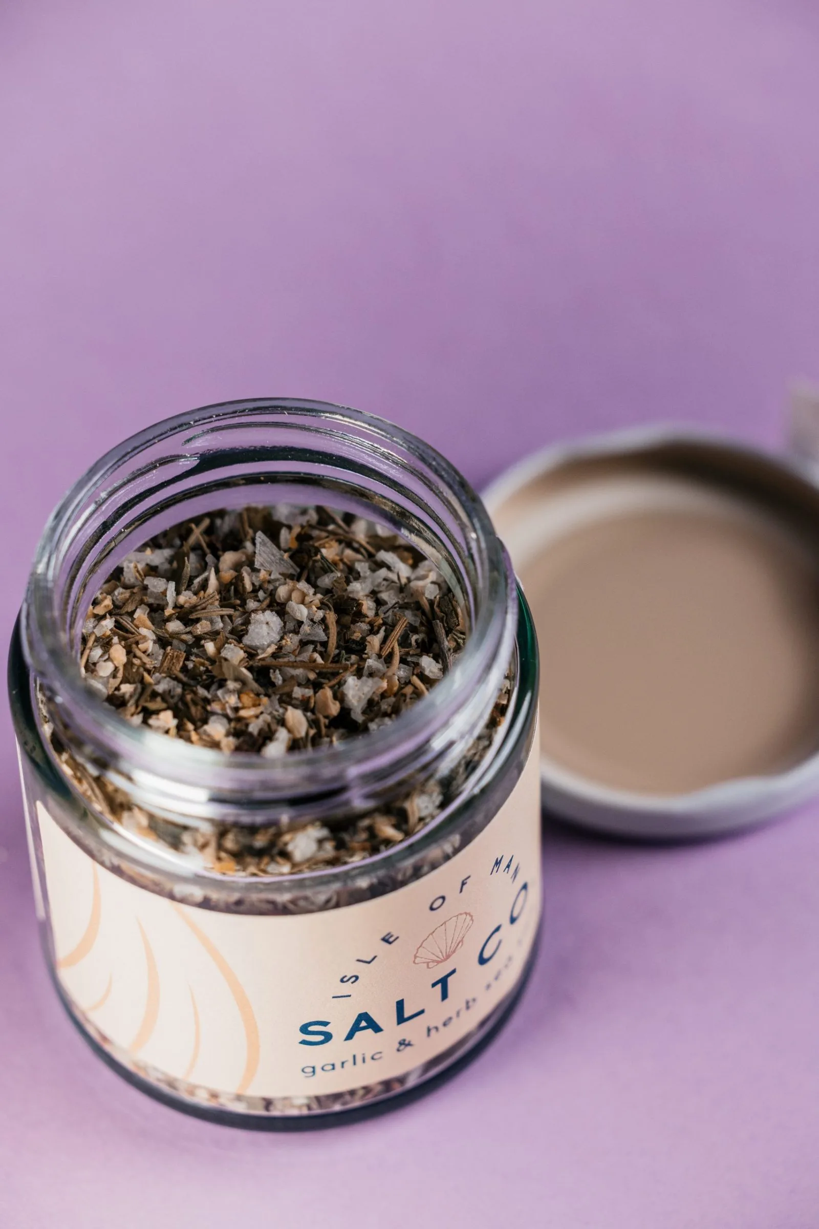 Garlic & Herb Sea Salt in use
