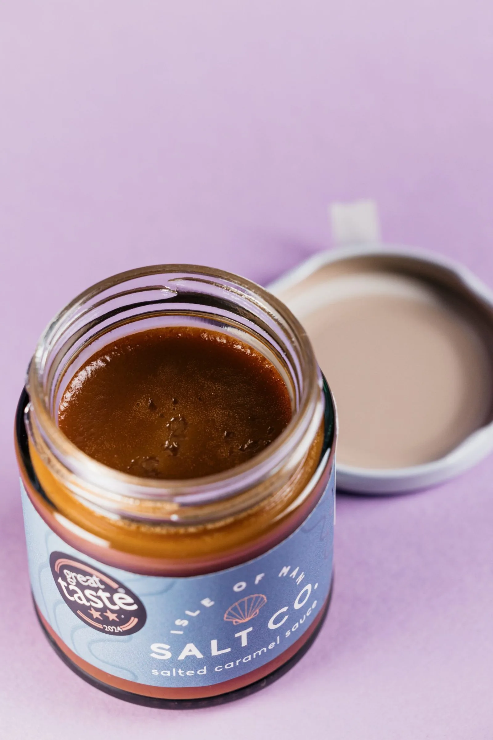 Salted Caramel Sauce in use